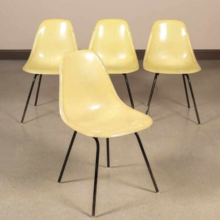 Four Signed Herman Miller Fiberglass Chairs (1 of 3)