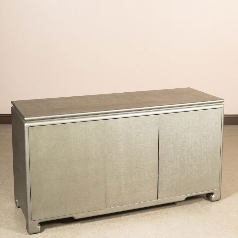 Linen Wrapped Credenza - After Karl Springer (1 of 5)