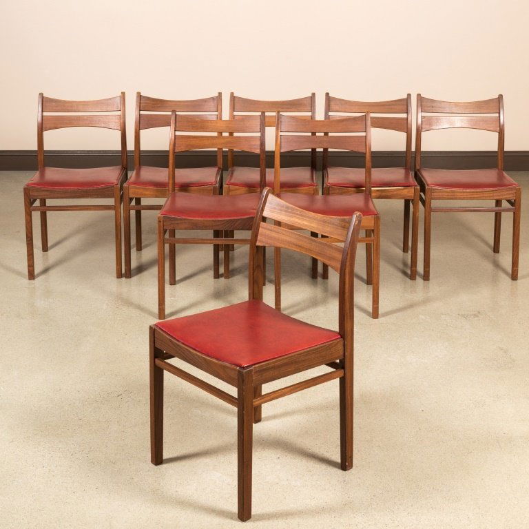 Set of Eight Danish Teak Dining Chairs (1 of 4)