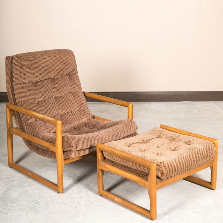 Milo Baughman for Thayer Coggin Lounge Chair: Milo Baughman for Thayer Coggin Lounge Chair with Ottoman Maker: Milo Baughman for Thayer Coggin Age: Mid 20th Century Dimensions: Chair - 36" x 30" x 31". All furniture dimensions are Height x Width