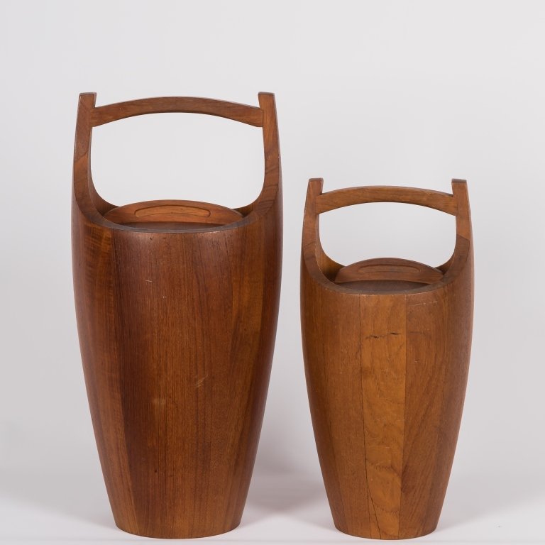 Two Signed Dansk Danish Teak Ice Buckets (1 of 4)
