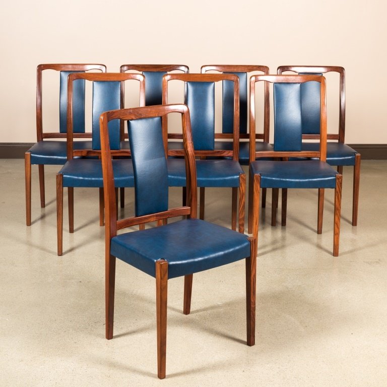 Group of Eight Danish Rosewood Dining Chairs (1 of 2)