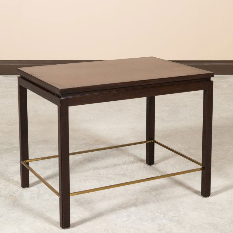 Dunbar Mid Century Walnut Table with Brass Detail (1 of 6)