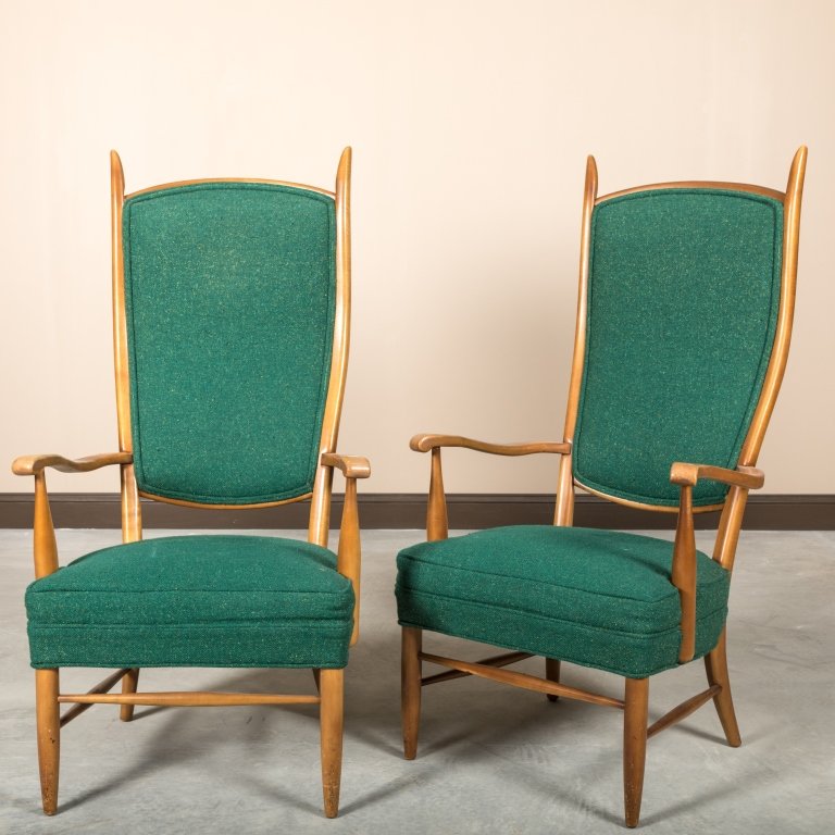 Pair Edward Wormley Dunbar Style Lounge Chairs (1 of 5)