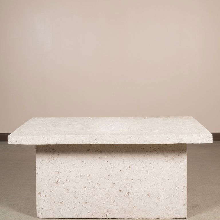 Composition Fossilized Stone Console Table (1 of 2)