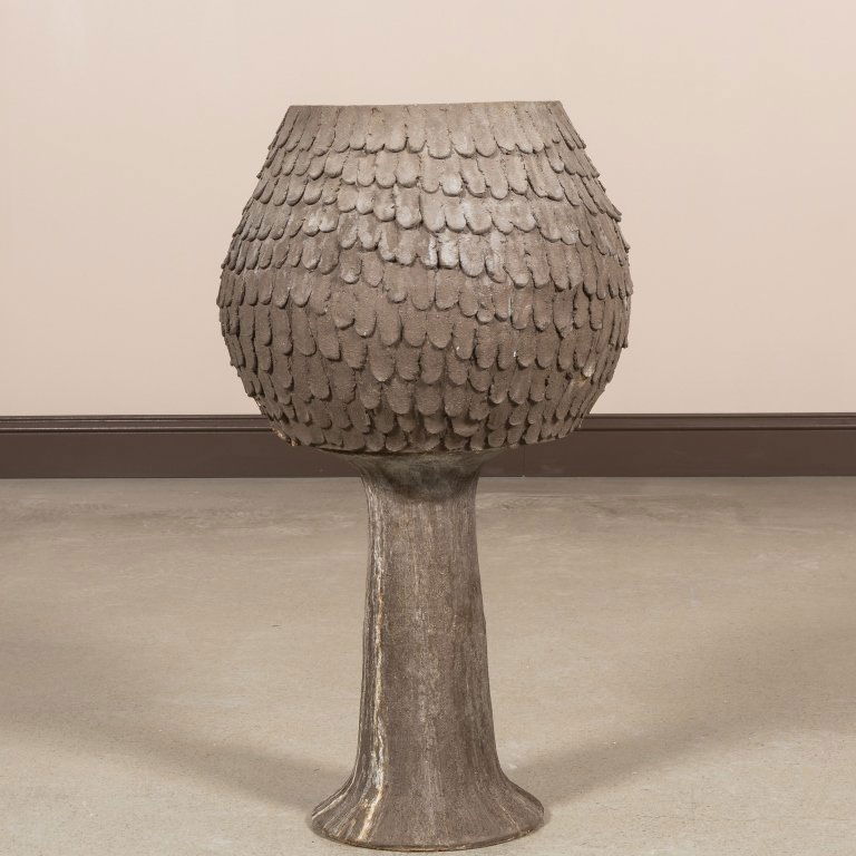 Two-Part Terra Cotta Jardiniere (1 of 5)