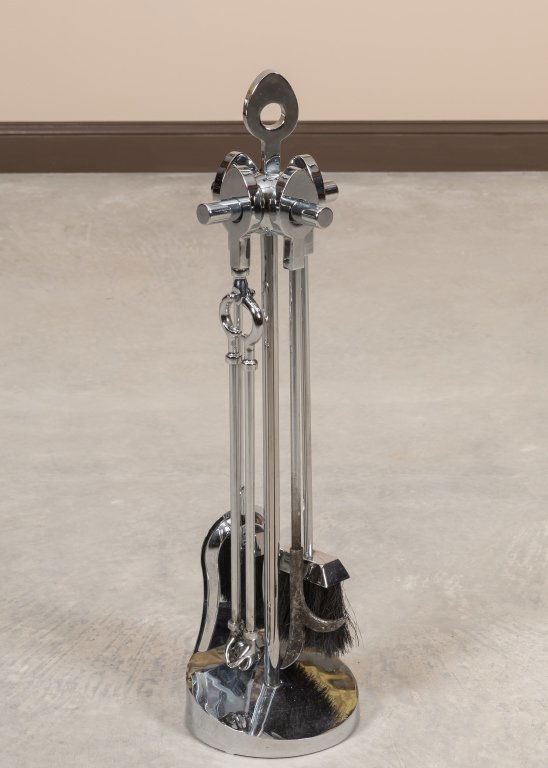 Maison Charles-Style Chrome Fireplace Tools (1 of 4)