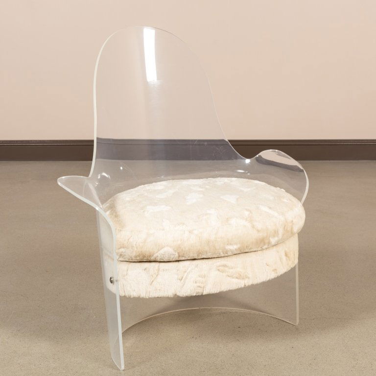 Mid Century Lucite Tub Chair (1 of 5)