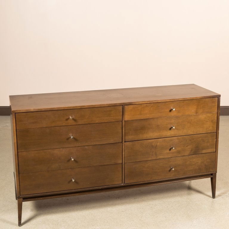 Paul McCobb Eight Drawer Walnut Dresser (1 of 6)