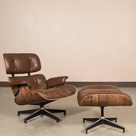 Herman Miller Rosewood Eames Chair and Ottoman (1 of 5)