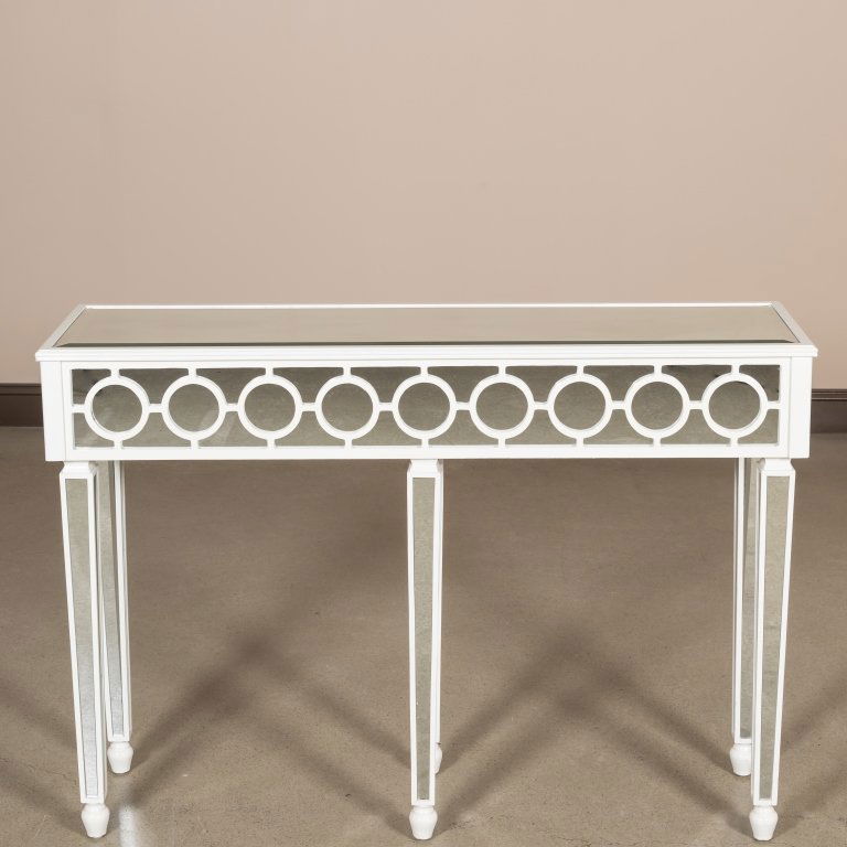 Hollywood Regency-Style Mirrored Console Table (1 of 2)