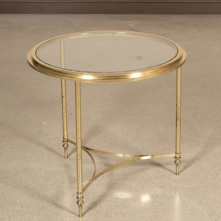 Modern Brass End Table (1 of 2)