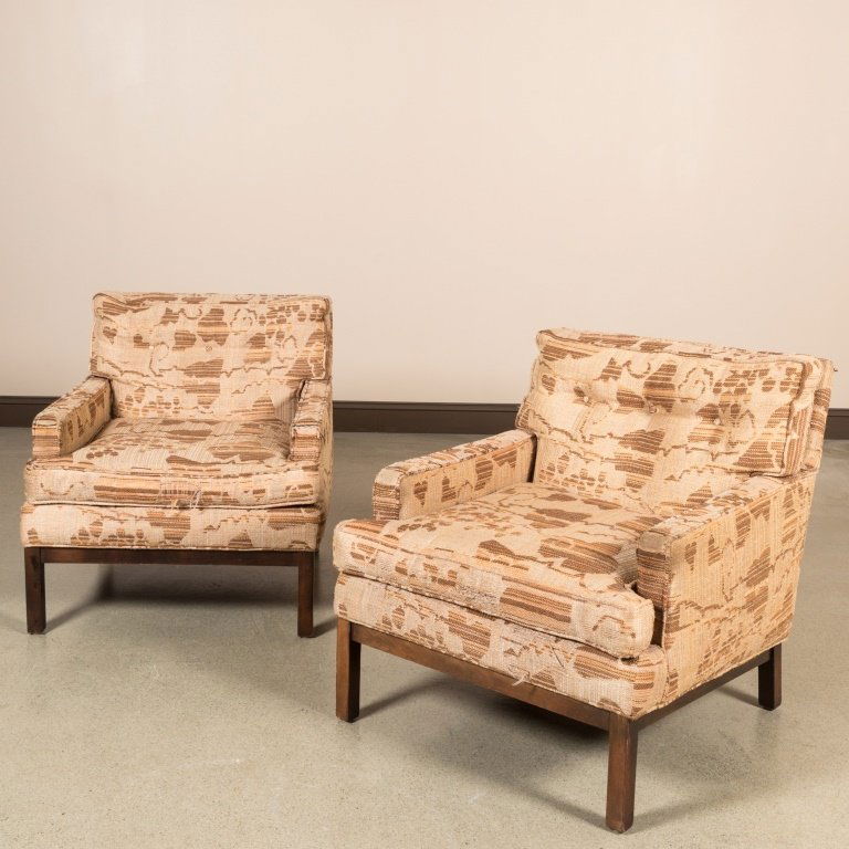 Pair Milo Baughman Directional Lounge Chairs (1 of 4)