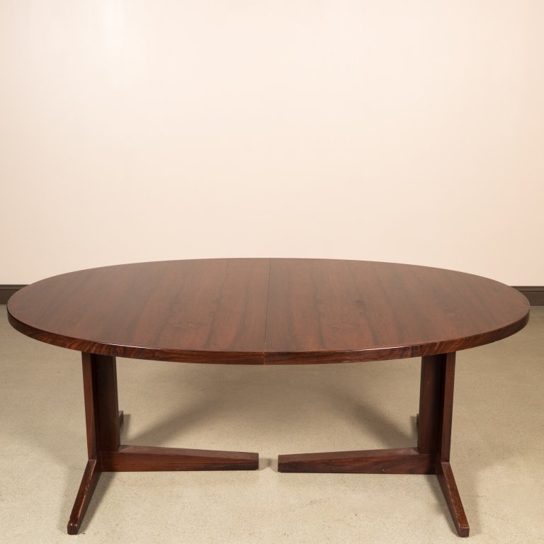 Danish Rosewood Banded Dining Table (1 of 4)