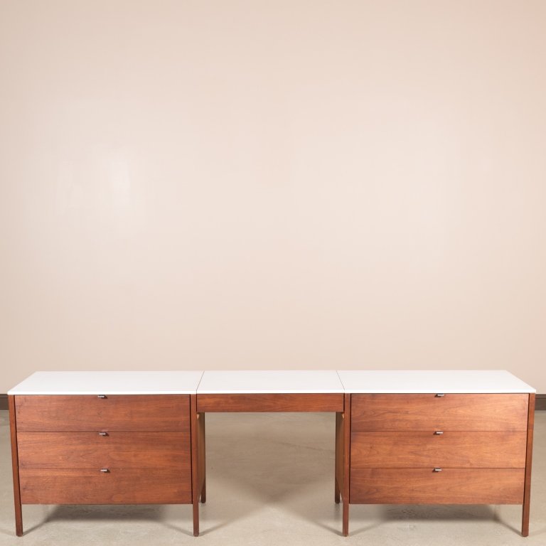 Three Piece Florence Knoll Dresser Set - Signed (1 of 8)