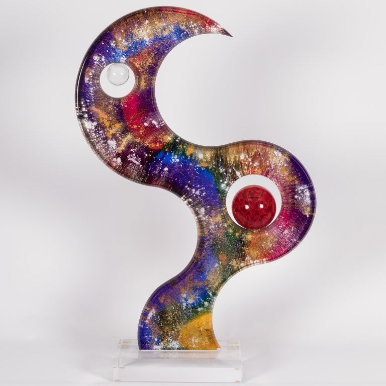 Mid Century Abstract Lucite Sculpture (1 of 3)