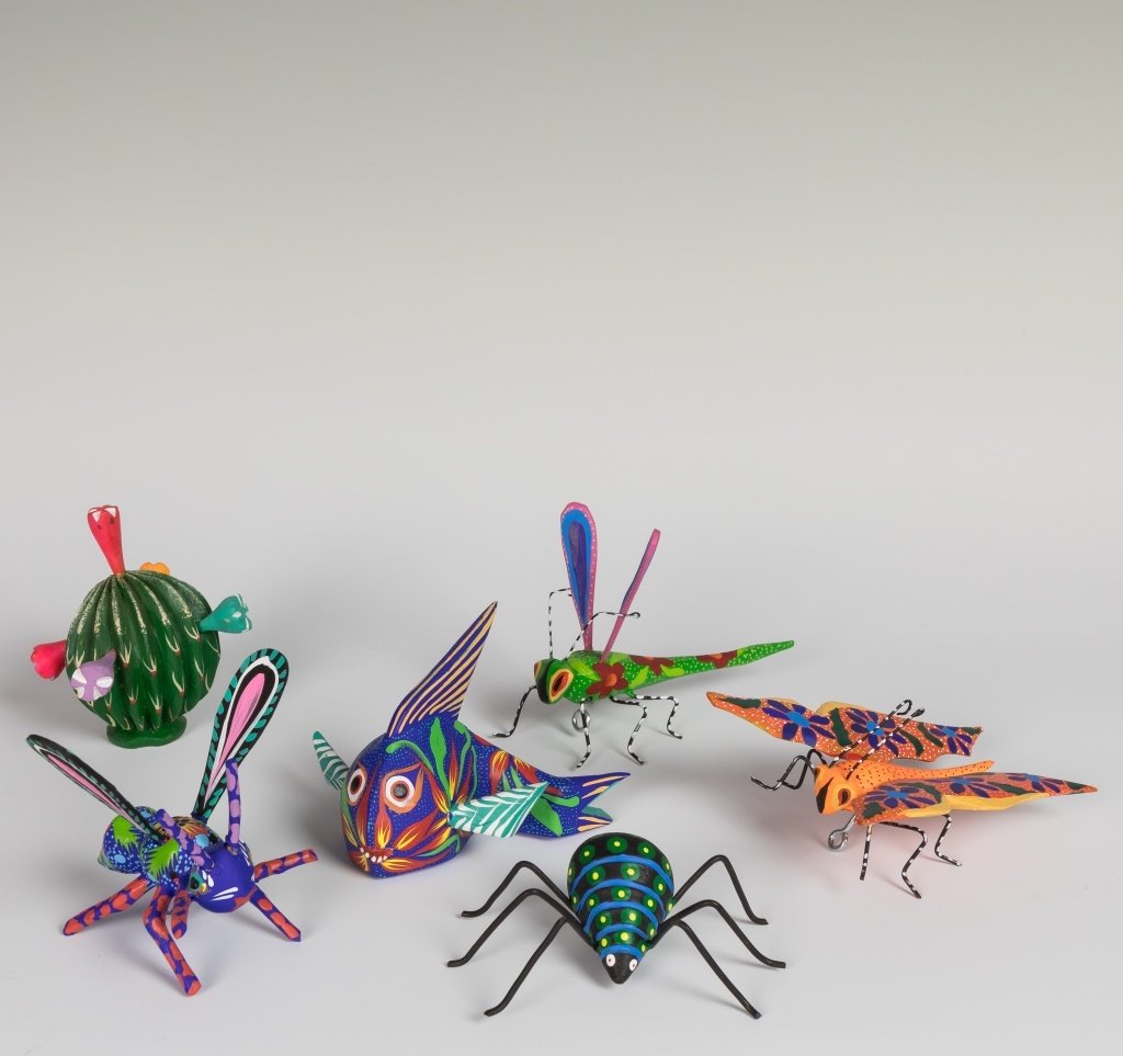 Group of Artist Signed Hand Painted Insects (1 of 2)