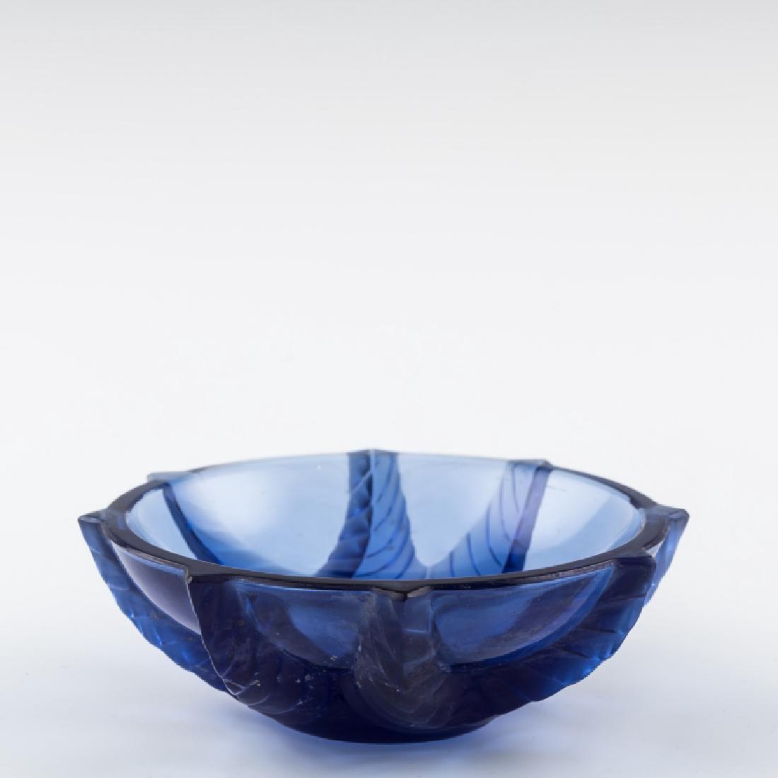Rene Lalique Cobalt Blue Candy Dish - Signed (1 of 4)