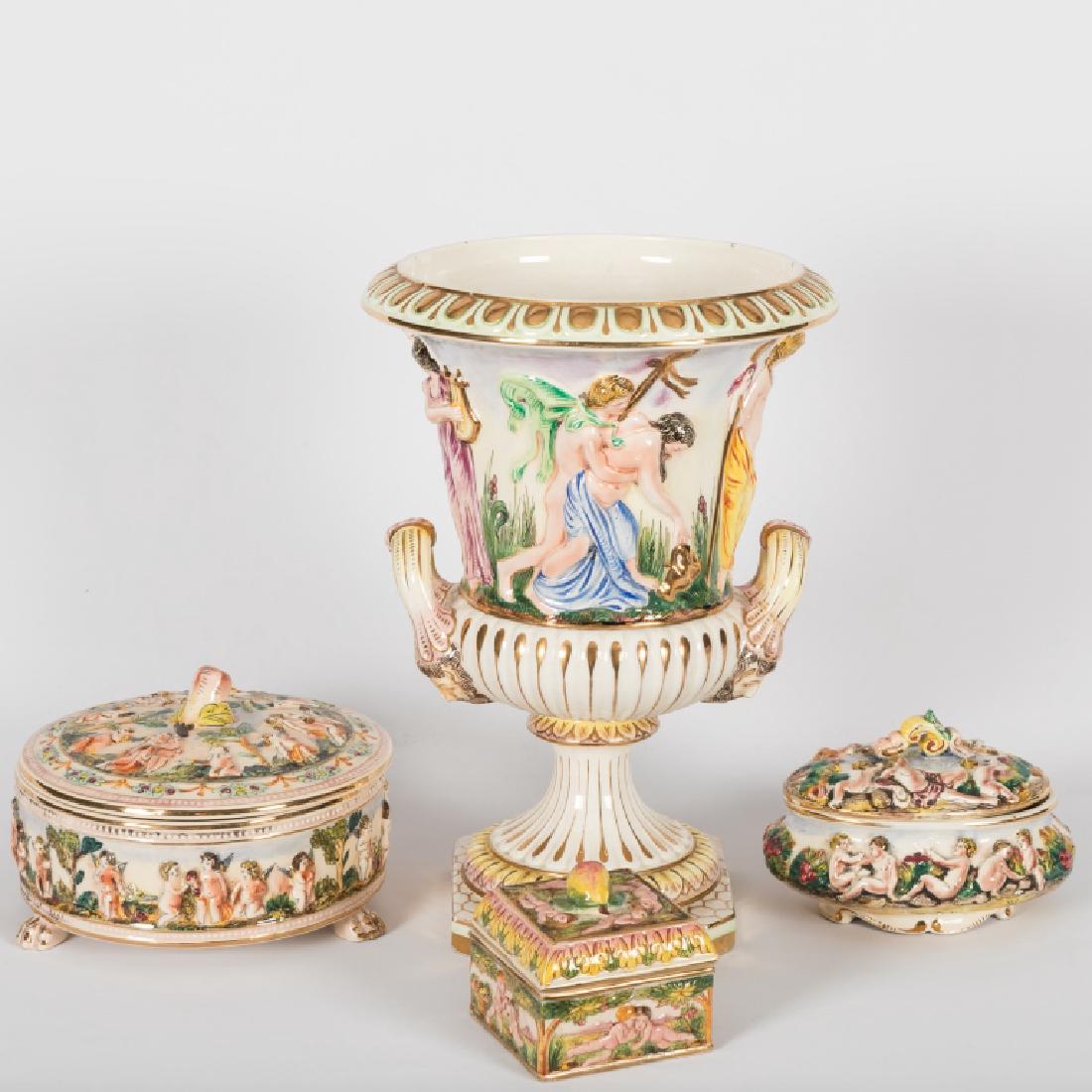 Capo di Monte Urn and Three Boxes (1 of 4)