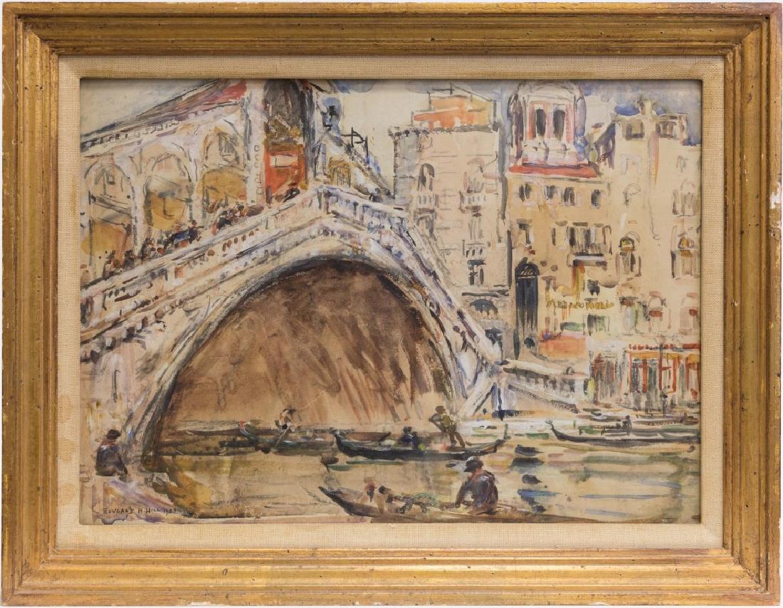 Rowland Henry Hill - Signed Watercolor of Venice (1 of 3)