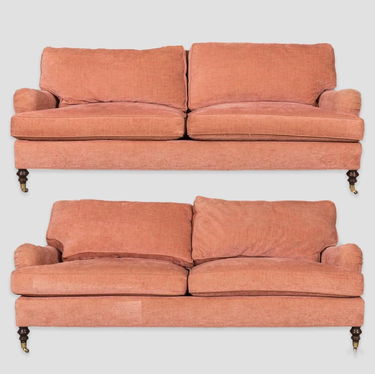 Pair Edward Ferrell English Style Sofas