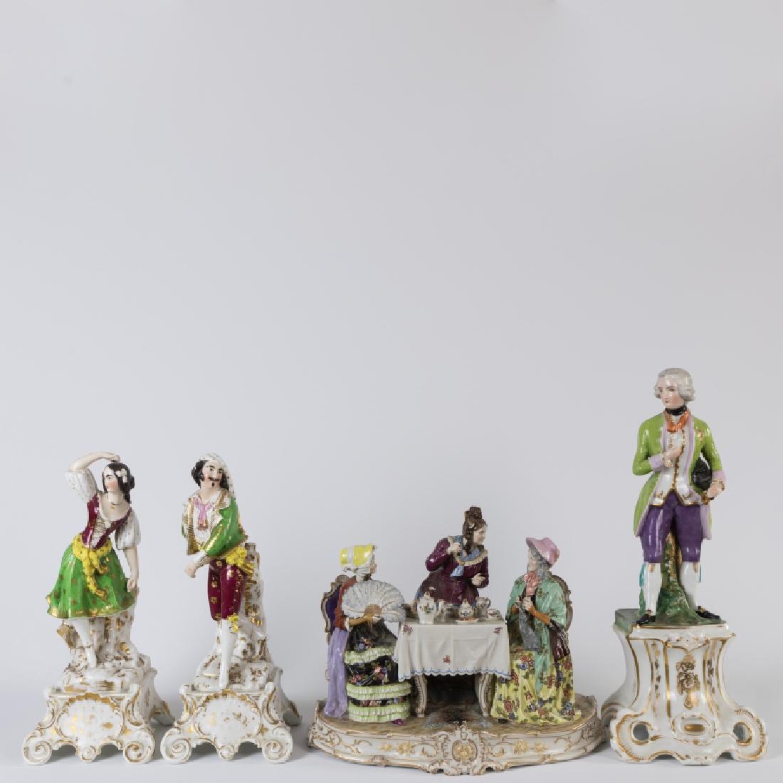 Four Continental Porcelain Figures and Groups (1 of 6)
