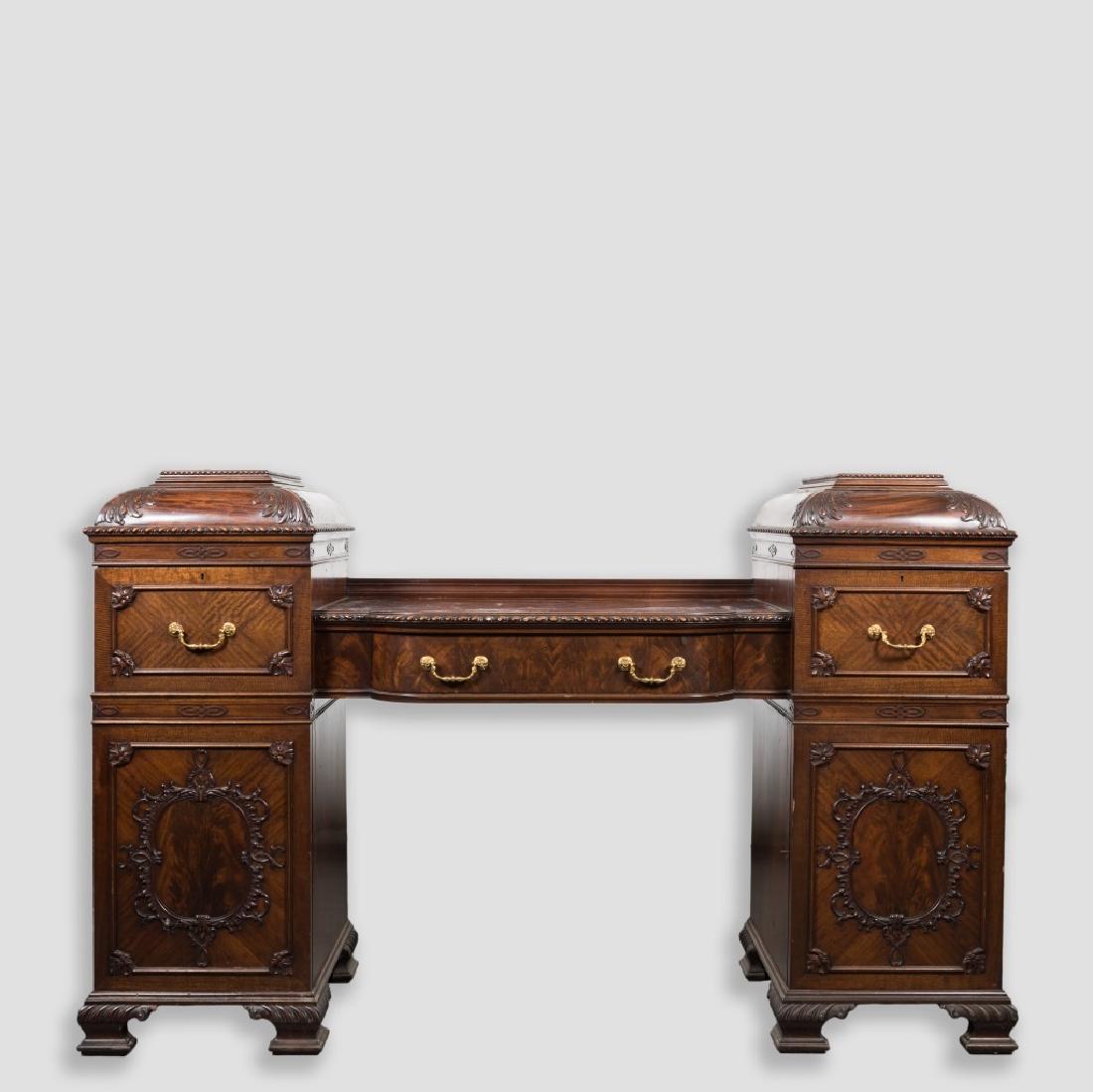 Double Pedestal Georgian Style Sideboard (1 of 7)