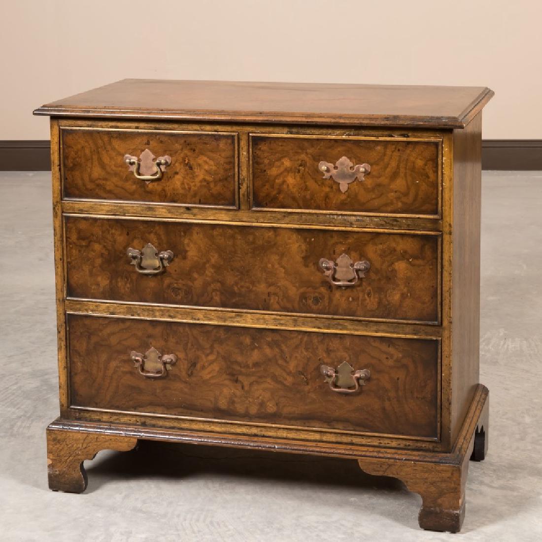 English Style Walnut Bachelor Chest (1 of 3)