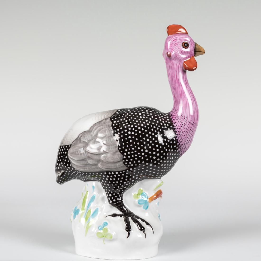Herend Porcelain Fishnet Guinea Hen (1 of 2)