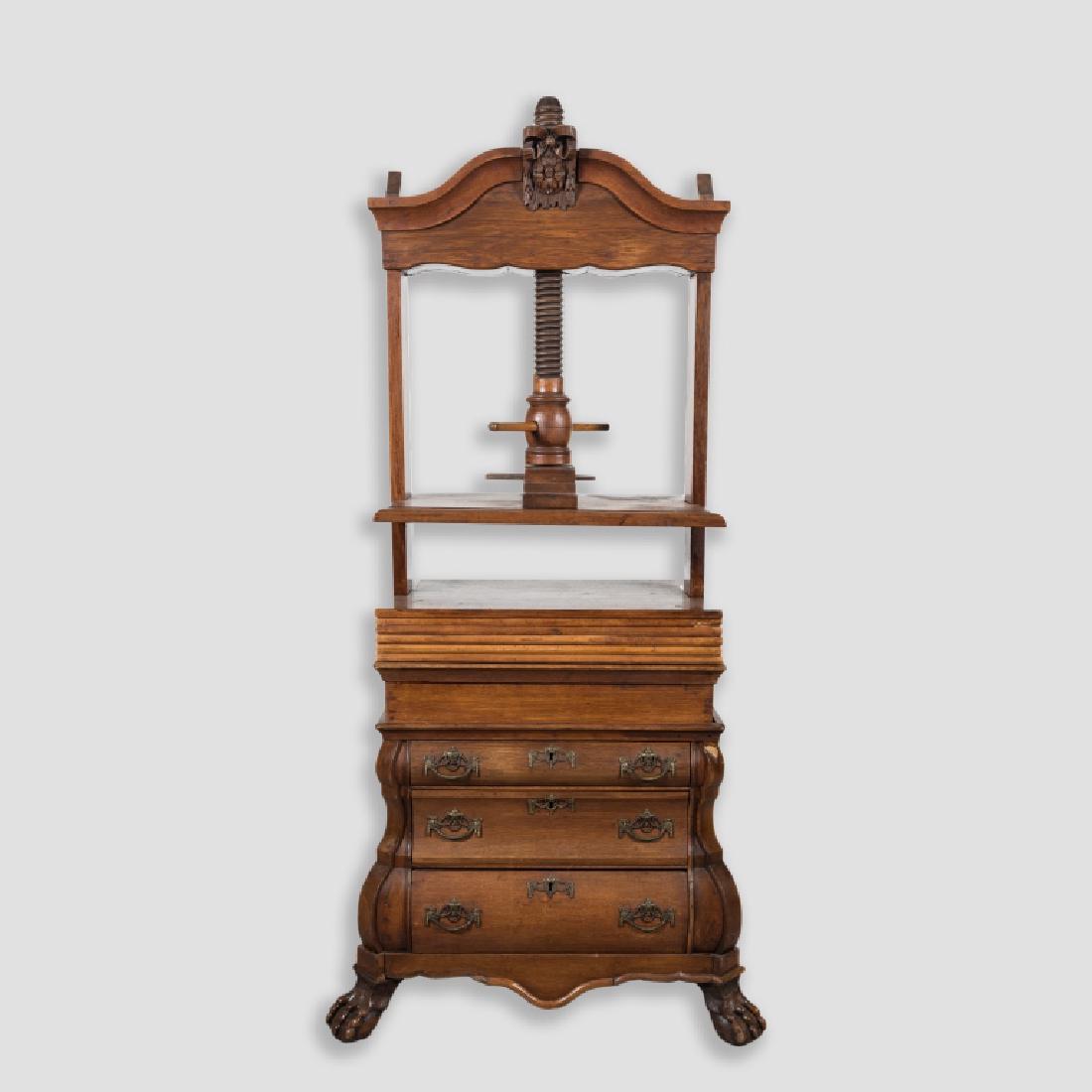 Antique Continental Oak Bombay Book Press (1 of 8)