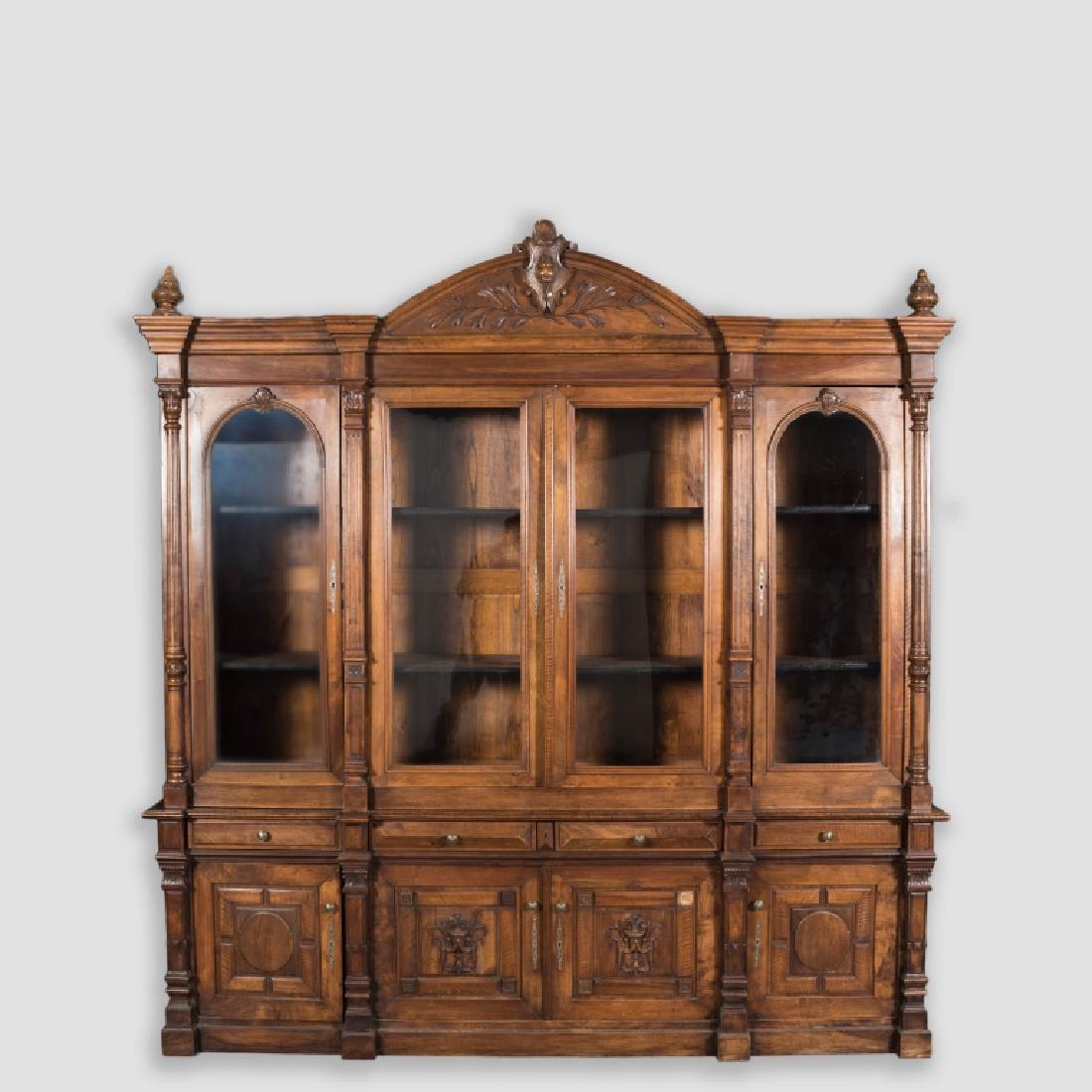 Massive Victorian Four Door Bookcase (1 of 2)