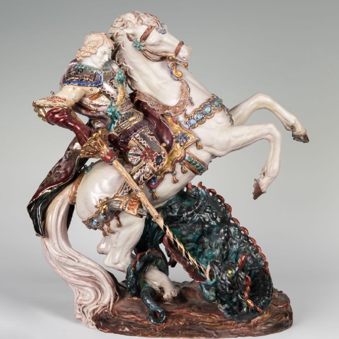 Eugenio Pattarino Signed Sculpture - "St. George" (1 of 4)