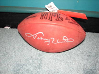 Johnny Unitas autographed Wilson football: Johnny Unitas autographed Wilson football