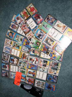 Card sets for Wade Boggs, Jose Canseco, Will Clark: Card sets for Wade Boggs, Jose Canseco, Will Clark, Darryl Strawberry, Eric Davis, Andre Dawson, Rickey Henderson, Ryne Sandberg - each with 17 different cards. Also includes Coors Light baseball