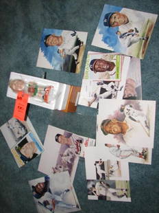 Larry Bird limited edition Bobble Head and set of: Larry Bird limited edition Bobble Head and set of 14 sports art cards including: Aaron, Bench, Dimaggio, Killebrew, Koufax, Mantle, Mays, Musical, Puckett, Robinson, Snicker, Williams and others