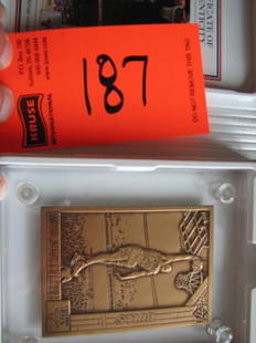 Michael Jordan Highland Mint Commemorative Limited: Michael Jordan Highland Mint Commemorative Limited Edition Bronze Mint Card - #3442 of 5000 with COA