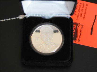 Larry Bird Highland Mint One Troy Ounce .999 Fine: Larry Bird Highland Mint One Troy Ounce .999 Fine Silver Commemorative Coin - #1300 of 7500