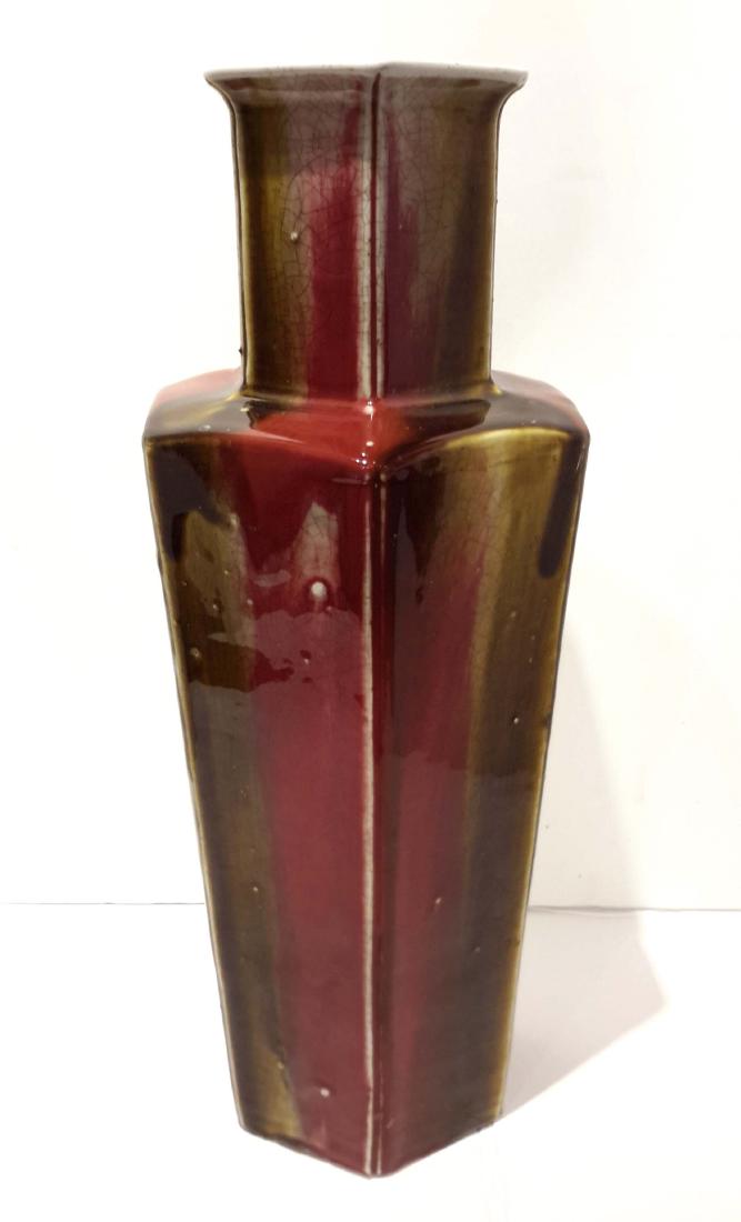 Chinese Hexagonal Porcelain vase 19C. (1 of 8)