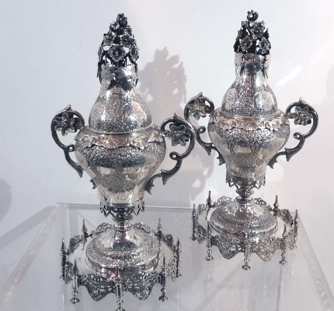 Contintal Silver Judaica Spice and Rosewater Containers (1 of 10)