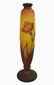 Daum Nancy Glass Cameo Vase Tapered Autumn Floral