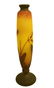 Daum Nancy Glass Cameo Vase Tapered Autumn Floral - 7