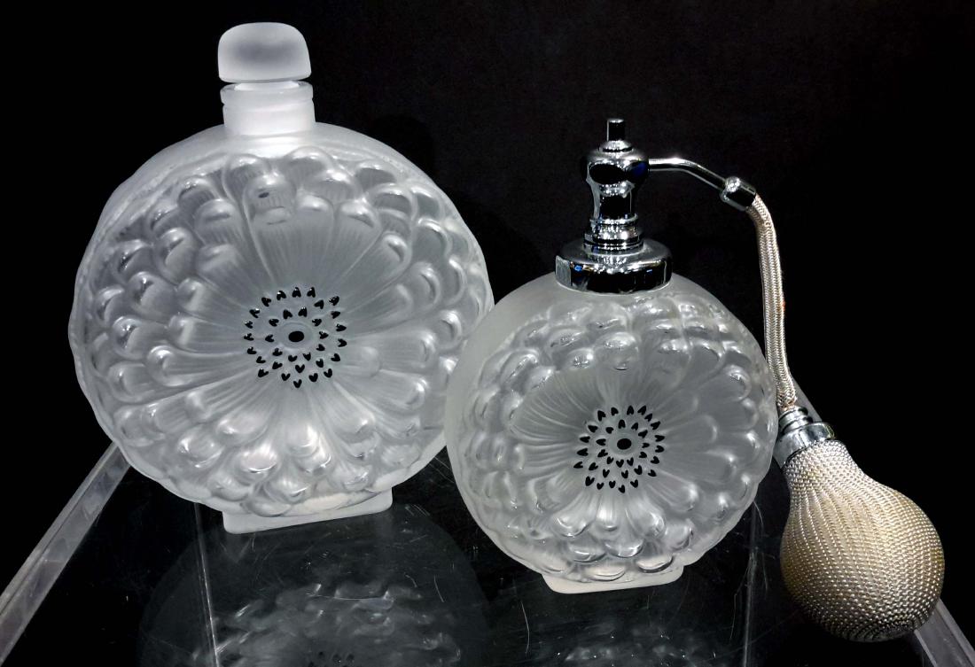 Two Large Lalique Crystal Perfume Bottles (1 of 4)