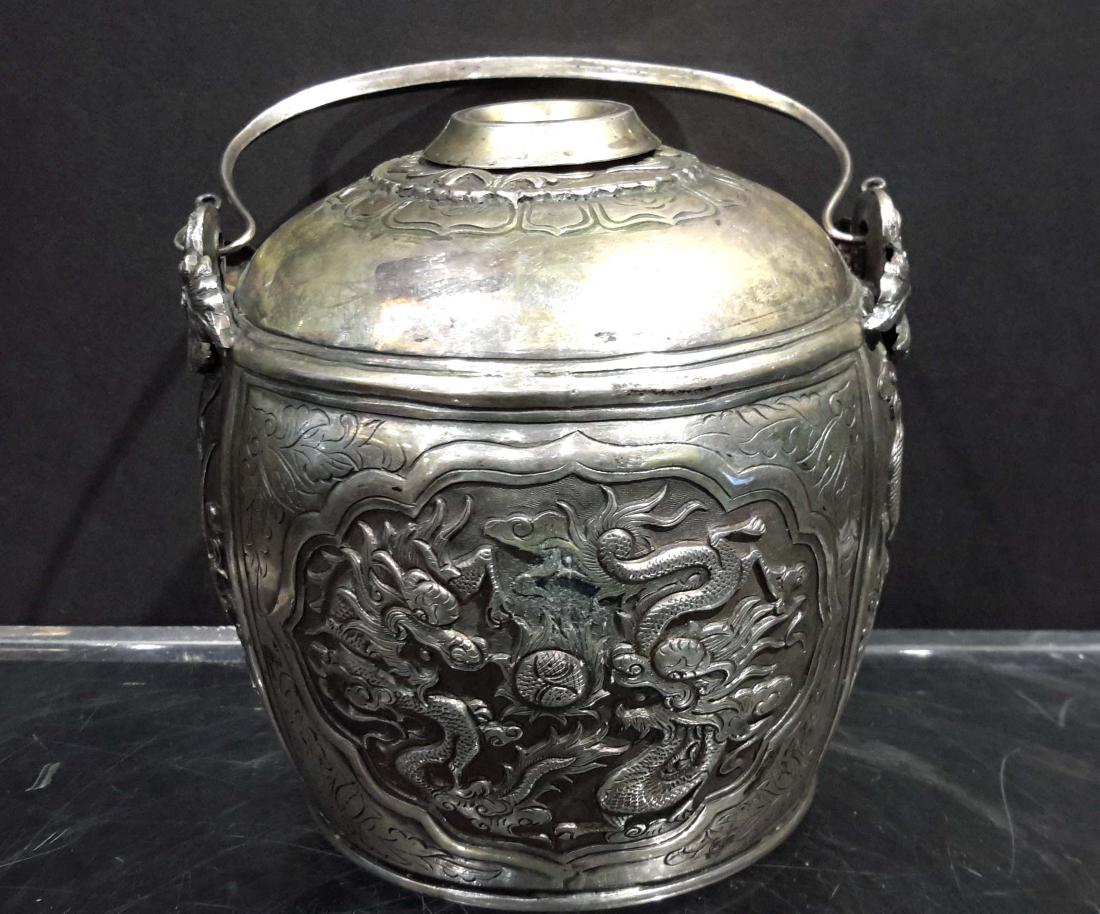 Great Rare Chinese Silver Opium Pipe (1 of 9)