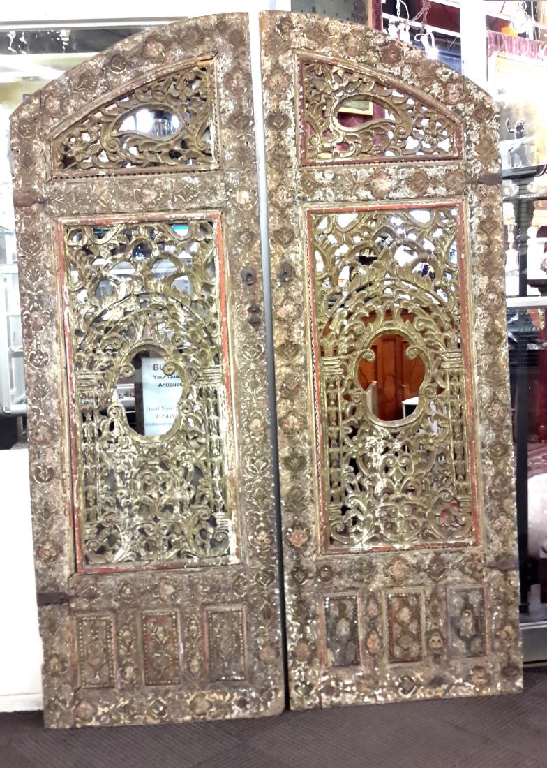 Pair of Carved Turkish Doors, 18th Century