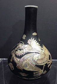 A Rare Korean Porcelain Vase with M.O.P. Inlay (1 of 10)