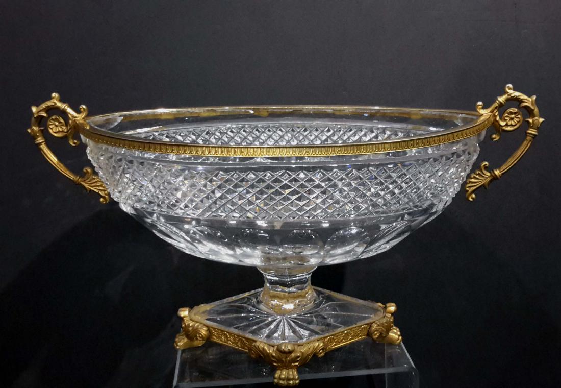 Gilt bronze mounted crystal centerpiece (1 of 7)