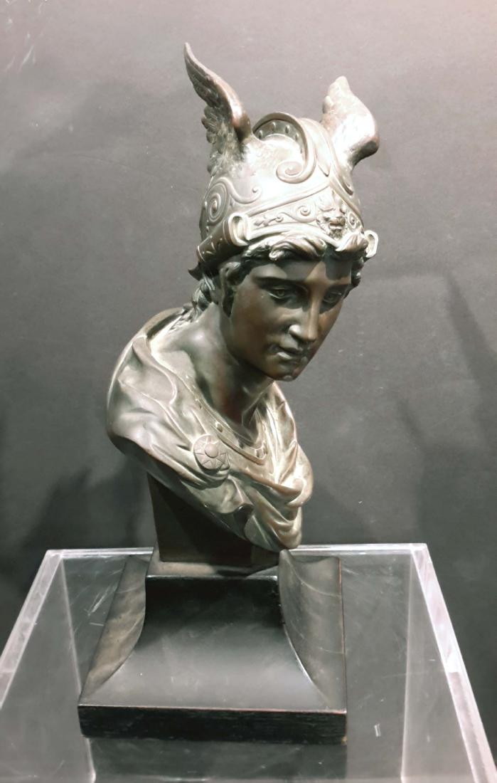 Neoclassical Bronze Bust of Mercury 19C. (1 of 6)