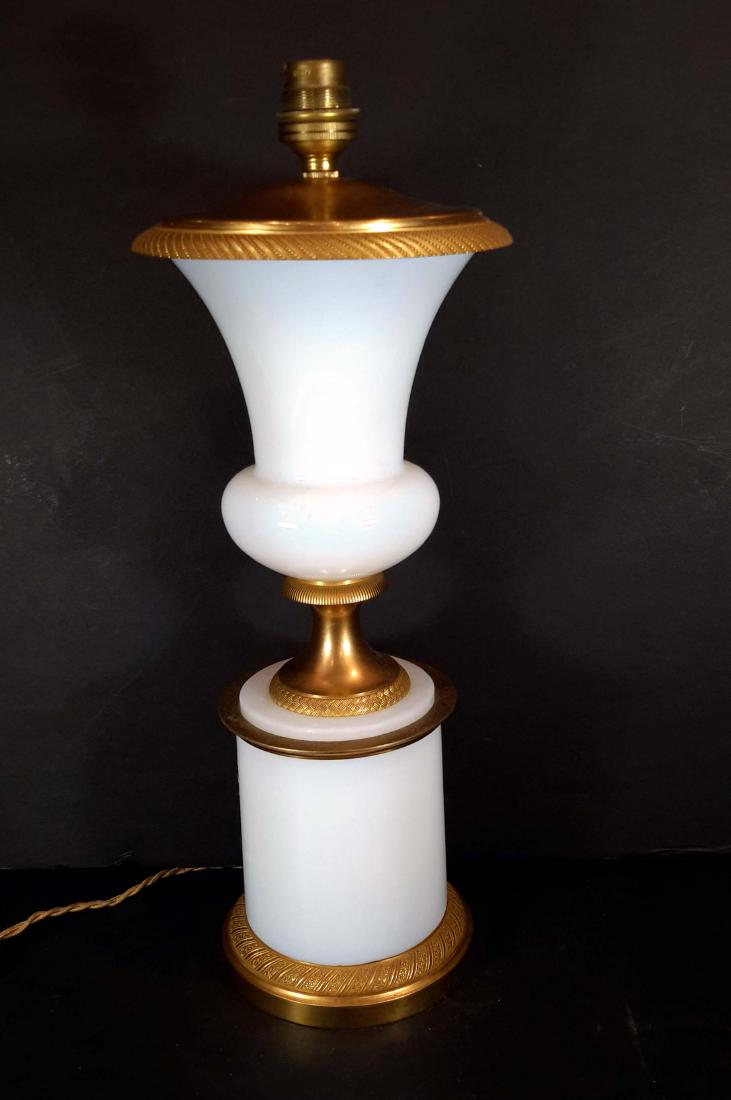 French Opaline Lamp Base Ormolu Mounted (1 of 10)