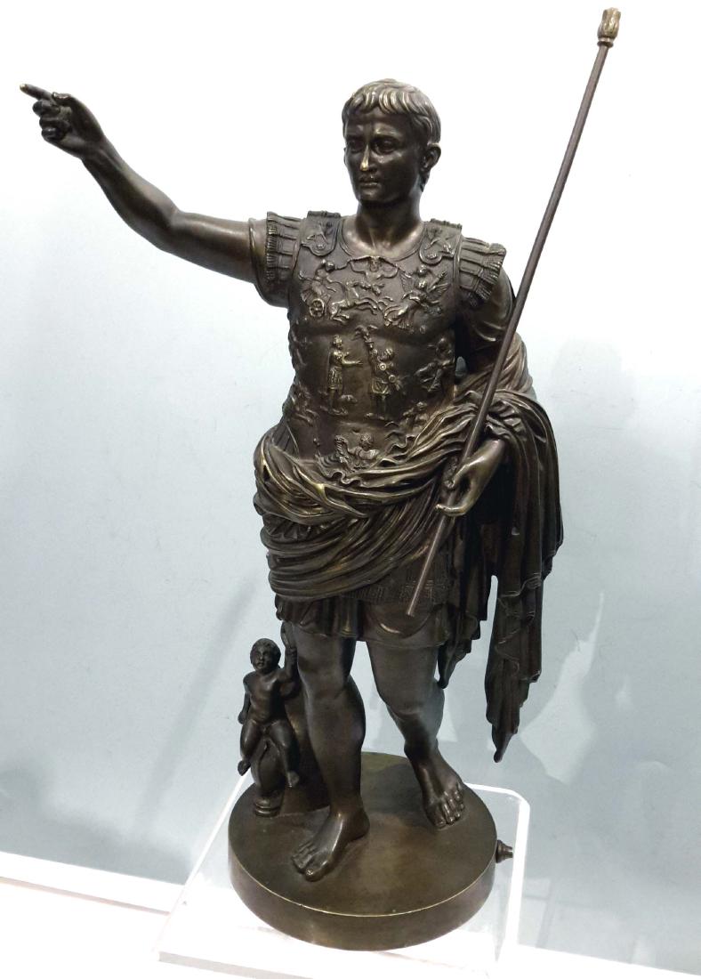 Grand tour Bronze Figure Of Caesar Augustus (1 of 10)