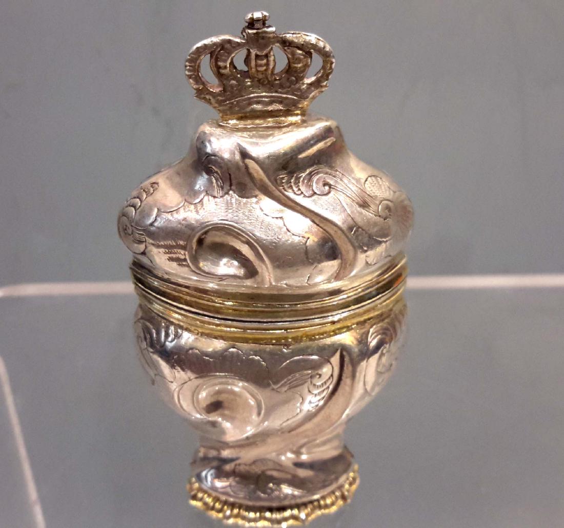 18th Century Scandinavian Sterling Silver Snuff Box (1 of 4)